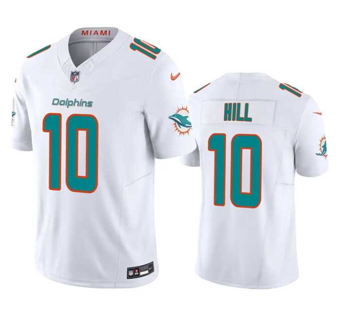 Men & Women & Youth Miami Dolphins #10 Tyreek Hill White 2023 F.U.S.E Vapor Limited Stitched Football Jersey
